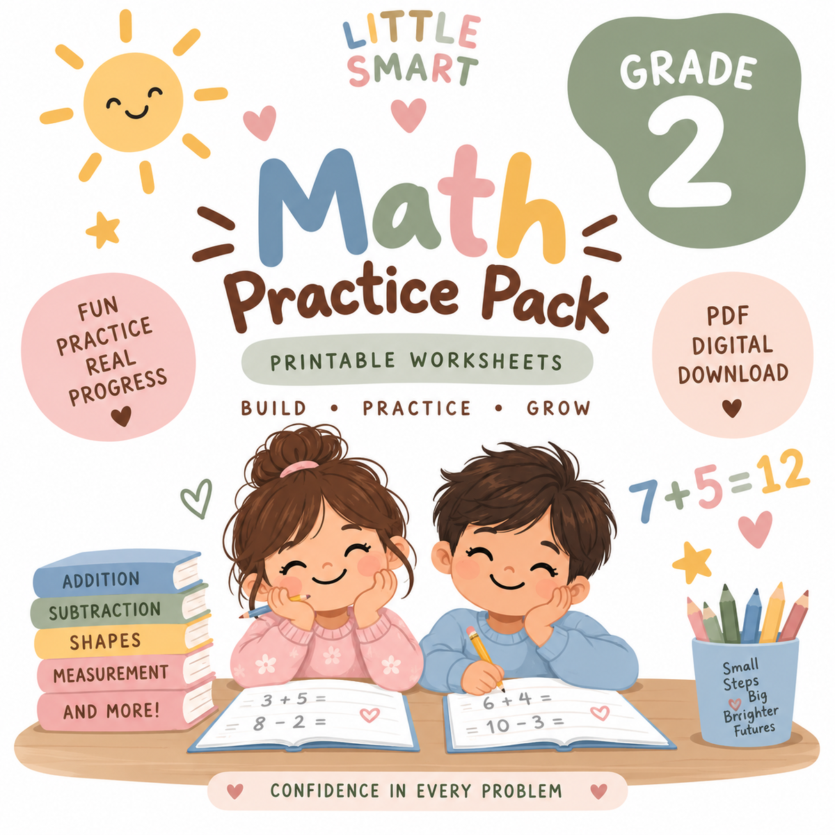 Grade 2 Math Practice Pack