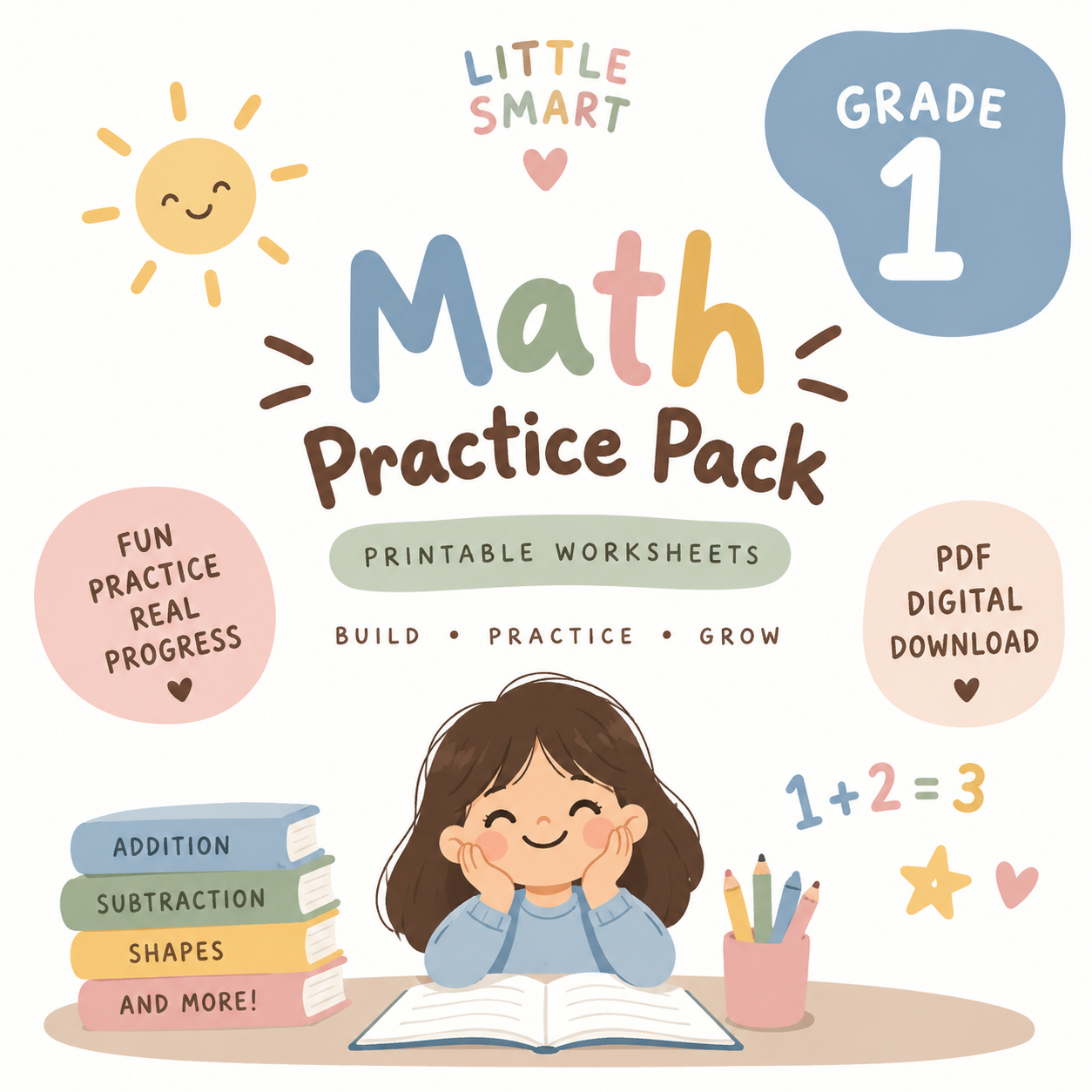 Grade 1 Math Practice Pack
